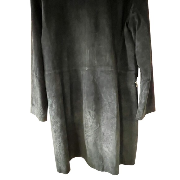 Max & Lily Vintage Fully Lined Suede Leather Floral Embroidered Jacket Sz L - Picture 7 of 9